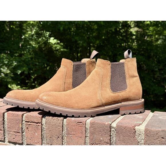 Johnston & Murphy Barrett Chelsea Boots Tan Oiled Suede TRUFOAM Men’s Size 10.5M main image 9